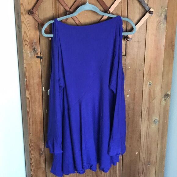 Free People purple cold shoulder tunic dress - Picture 7 of 7